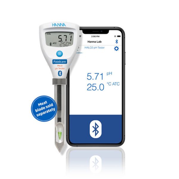 HALO2 Wireless pH Tester for Meat HI9810452 – Akurasi Tinggi dan Konektivitas Bluetooth - Image 3