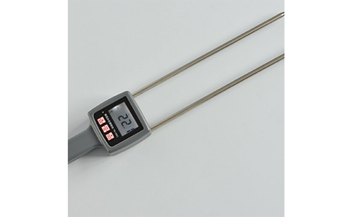 TK100C TK100C Cotton Moisture Meter tampilan unit dengan probe tusuk