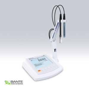 Bante901 Benchtop pH Conductivity Meter lengkap di meja lab