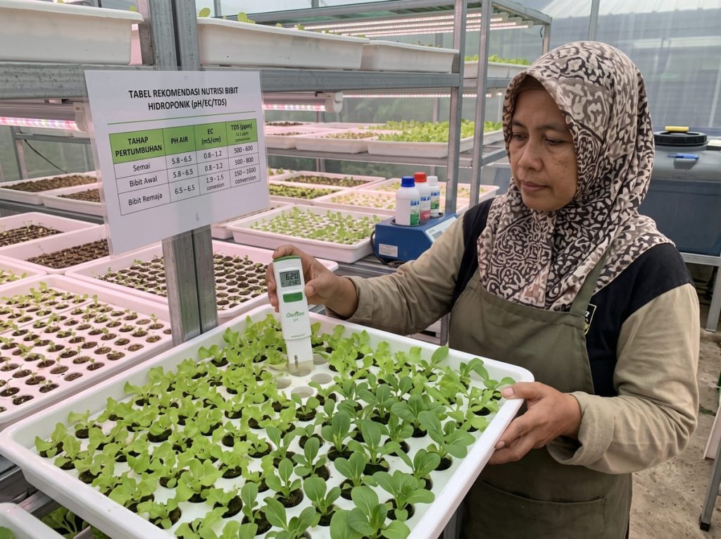 Mengenal pH dan EC: Kunci Sukses Menjaga Nutrisi Air Hidroponik Tetap Ideal